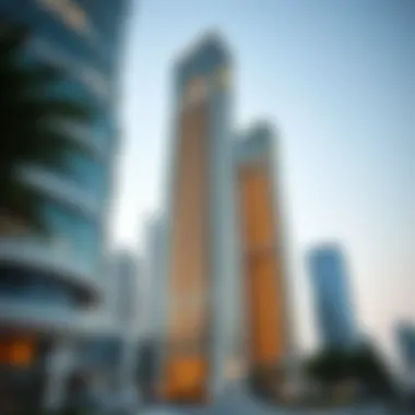 A luxurious skyscraper in Dubai showcasing modern architecture