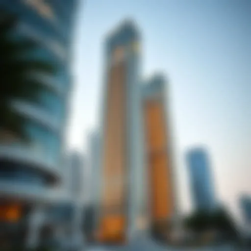 Modern Architectural Marvels in Dubai A luxurious skyscraper in Dubai showcasing modern architecture