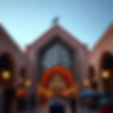 Architectural marvel of Souk Al Marfa featuring intricate designs