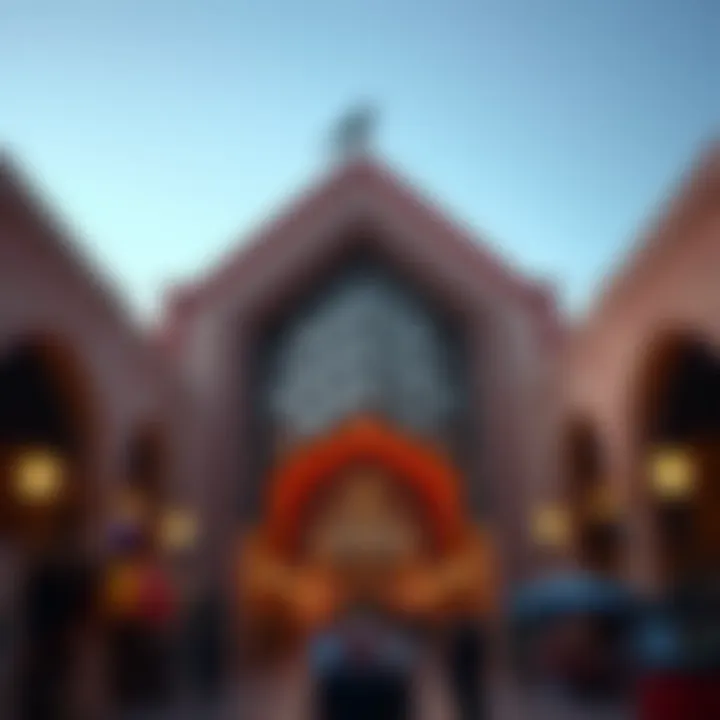Architectural marvel of Souk Al Marfa featuring intricate designs