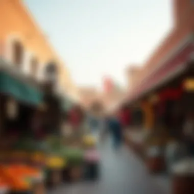 Vibrant marketplace stalls showcasing diverse offerings