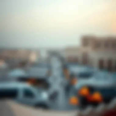 Panoramic view of Deira Islands highlighting Souk Al Marfa