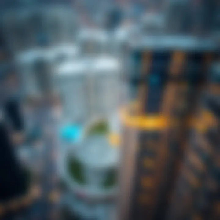 Aerial view of Internet City highlighting Tameem House's strategic location