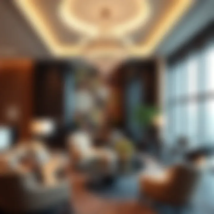 Interior amenities of Tameem House illustrating modern facilities