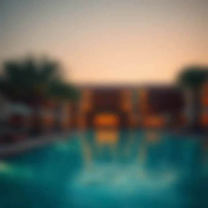 Exclusive beach resort with luxurious amenities