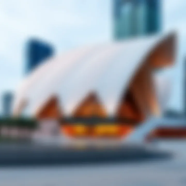 The stunning design of the Dubai Opera building