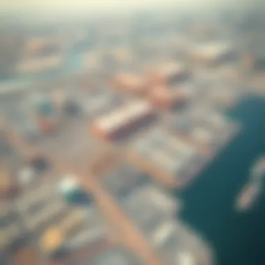 Aerial view of Jebel Ali Free Zone showcasing its sprawling industrial facilities