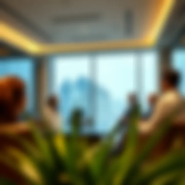 Business meeting discussing investment opportunities in Jebel Ali Free Zone