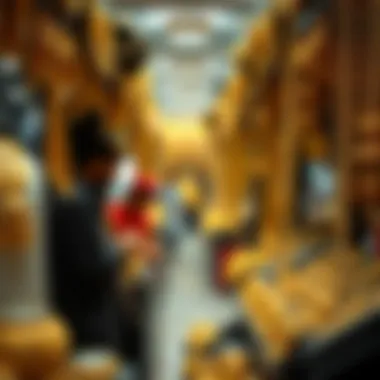 A stunning array of gold jewelry showcasing intricate designs