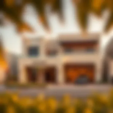 Stunning exterior view of Damac Fendi Villas showcasing luxury architecture