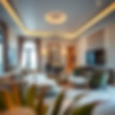 Elegant interior design of a Damac Fendi Villa highlighting high-end finishes