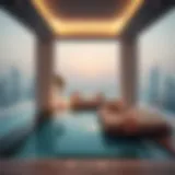 Luxurious private pool bedroom with stunning views