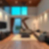 Modern 2 BHK apartment living room in Muhaisnah