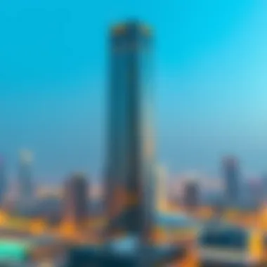 The Rolex Tower surrounded by Dubai's skyline