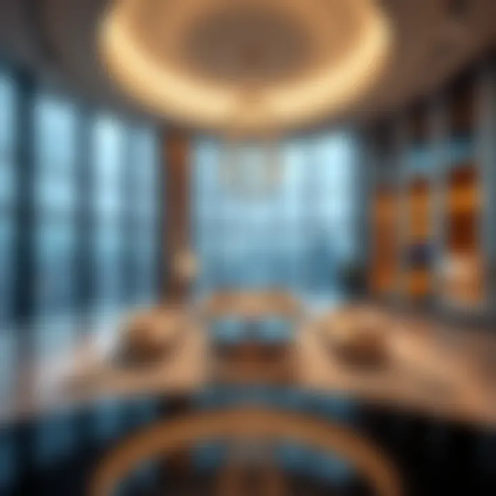 Interior view showcasing the luxurious design of Rolex Tower