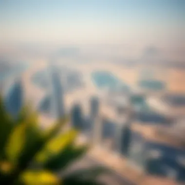 Aerial view of Dubai showcasing the impressive skyline and real estate developments