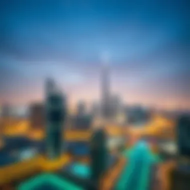 View of Downtown Dubai skyline from W Residences