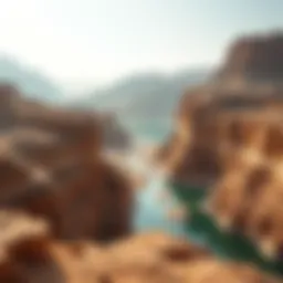 Breathtaking landscape of Wadi Al Murkhaniyah Al Ain showcasing its natural beauty