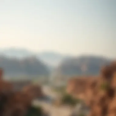 Geographical map highlighting the location and features of Wadi Al Murkhaniyah Al Ain