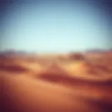 Breathtaking desert landscape of the Western UAE