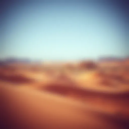 Breathtaking desert landscape of the Western UAE
