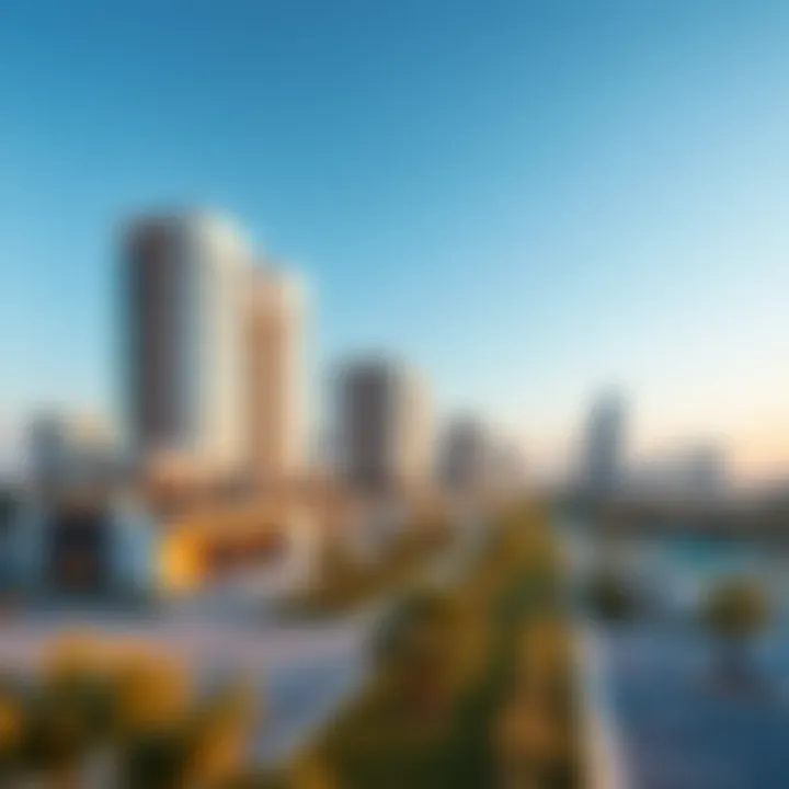 Modern architectural development in a flourishing cityscape