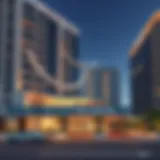 Luxurious exterior view of Wyndham Dubai Marina