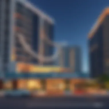 Luxurious exterior view of Wyndham Dubai Marina