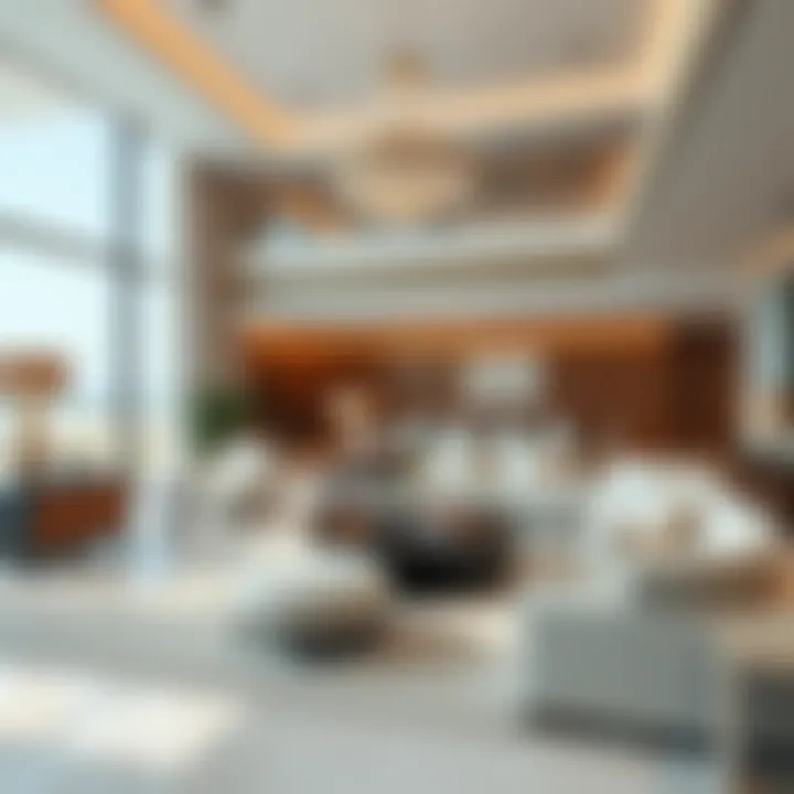 Elegant living space on Wynn Marjan Island representing luxury lifestyle