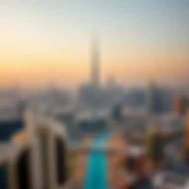 An aerial view of Dubai's skyline showcasing iconic real estate developments
