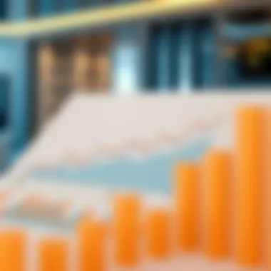 A graph illustrating the current real estate market trends in Dubai