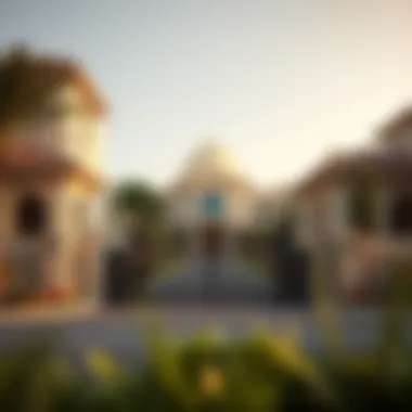 A well-secured entrance to a gated community, emphasizing safety measures