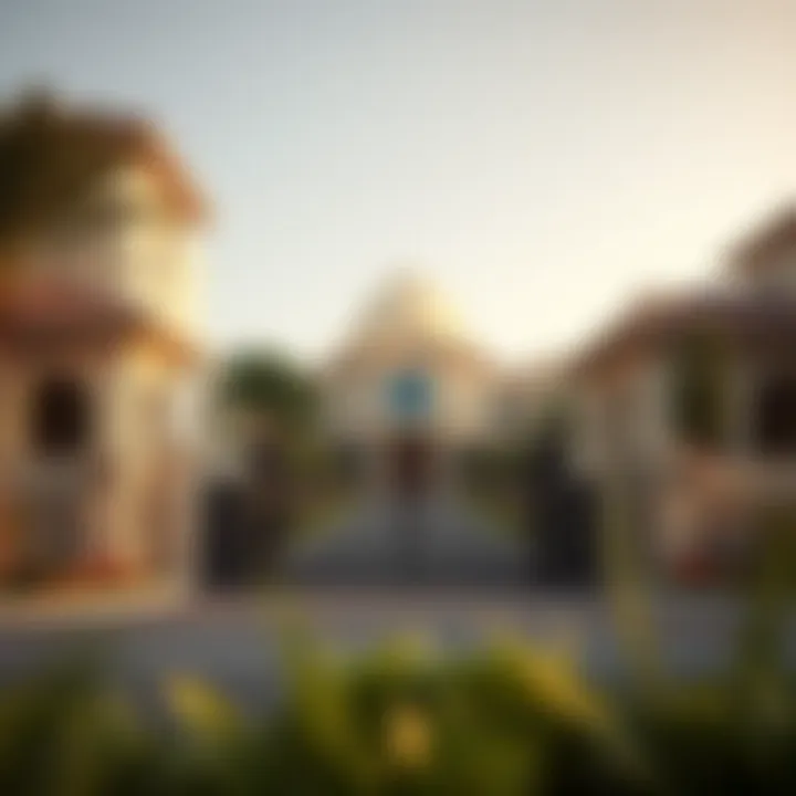 A well-secured entrance to a gated community, emphasizing safety measures