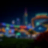 Global Village Dubai night view