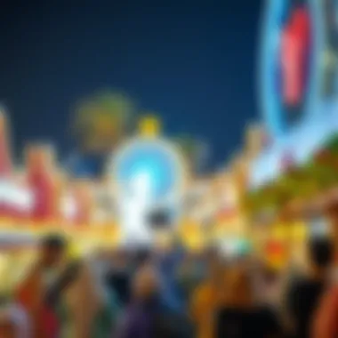 Crowds enjoying the festivities at Global Village