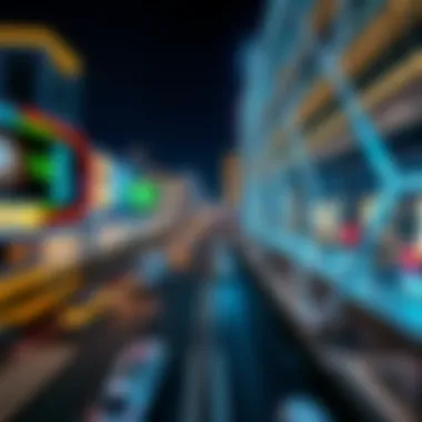 Transport links map around Grand City Mall