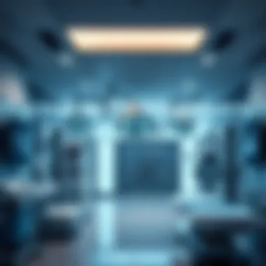 Advanced Medical Technology in Healthcare Facility Interior of a healthcare facility highlighting advanced medical technology
