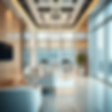 Elegant real estate office space reflecting a professional environment