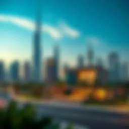 Skyline of Dubai showcasing luxury real estate