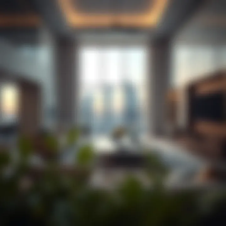 Luxurious apartment interior reflecting modern design and elegance