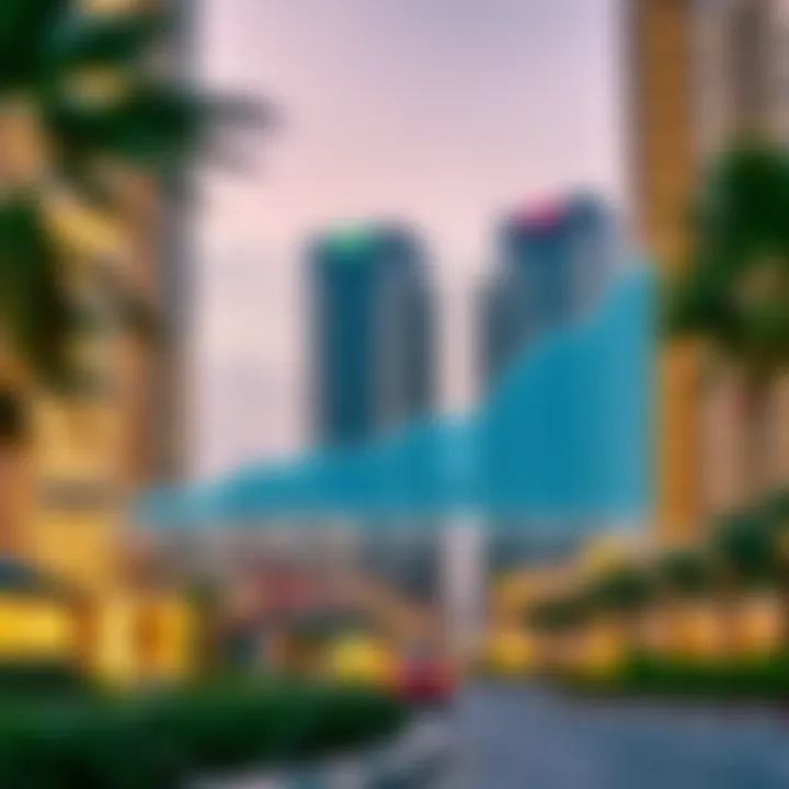 Graph showing property price trends in JLT Cluster Q