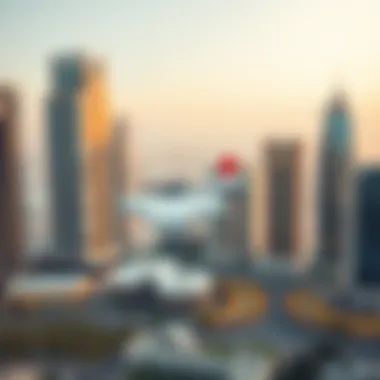 Map highlighting the strategic location of Jumeirah Business Center 5 in Dubai