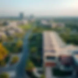Aerial view of Jumeirah Park showcasing the lush greenery and modern villas