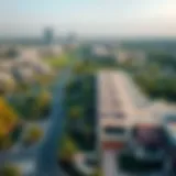 Breathtaking Aerial Perspective of Jumeirah Park Aerial view of Jumeirah Park showcasing the lush greenery and modern villas