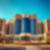 Stunning view of JW Marriott Ras Al Khaimah against a clear blue sky