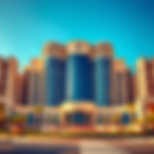 Stunning view of JW Marriott Ras Al Khaimah against a clear blue sky