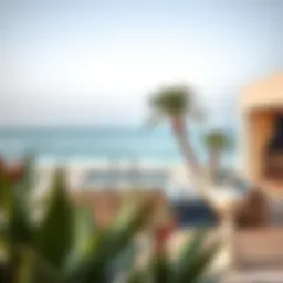 Luxurious beachfront view at La Mer Maisons