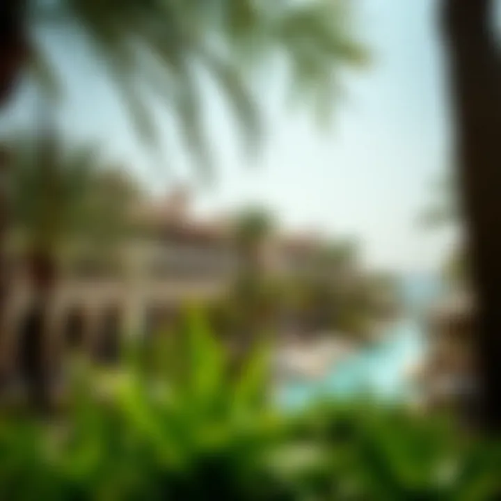 Lush Luxury at Madinat Jumeirah Luxurious resort experience at Madinat Jumeirah with lush greenery