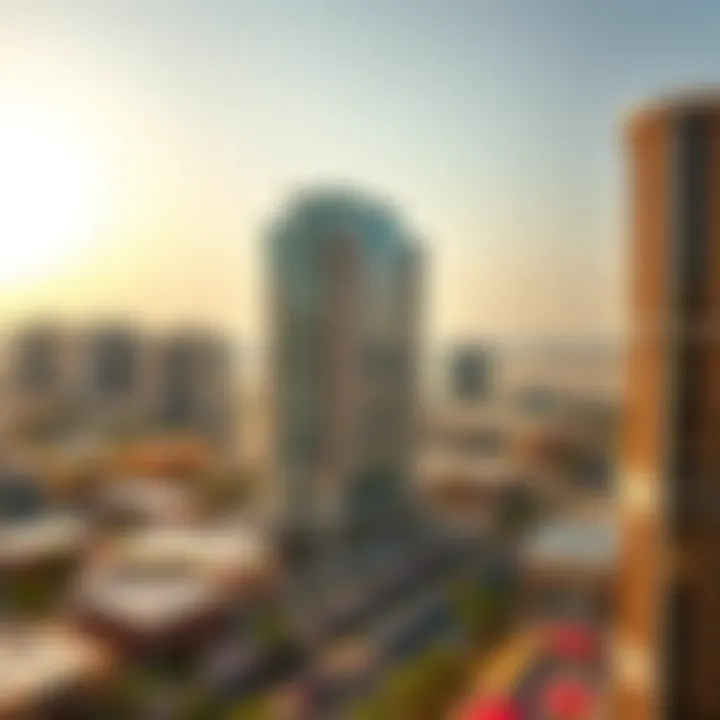 Panoramic view of Mankhool area highlighting Nashwan Building's location