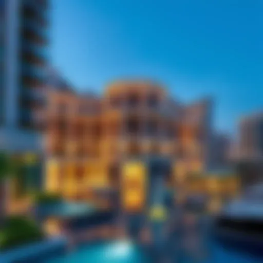 Luxurious view of Marina Suites showcasing architectural elegance